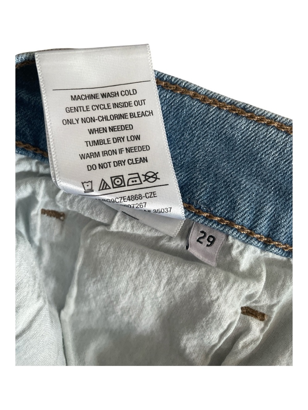 Joe's Jeans Light Blue Frayed Hem Denim Shorts Size 29 - Picture 7 of 7